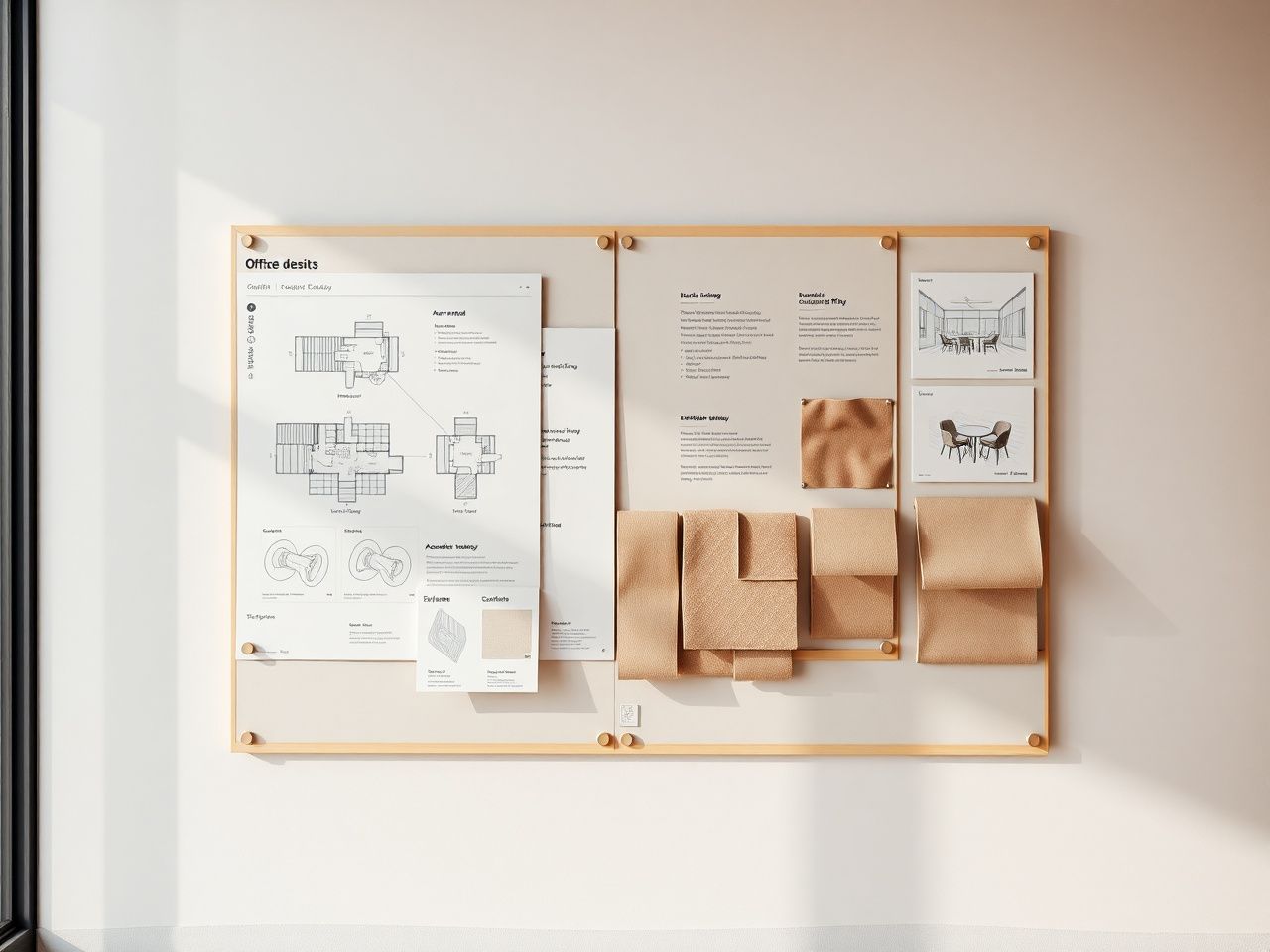 Office design concept — work-mode zoning plan, acoustic strategy and material direction for 350 m² office in 22@ Poblenou