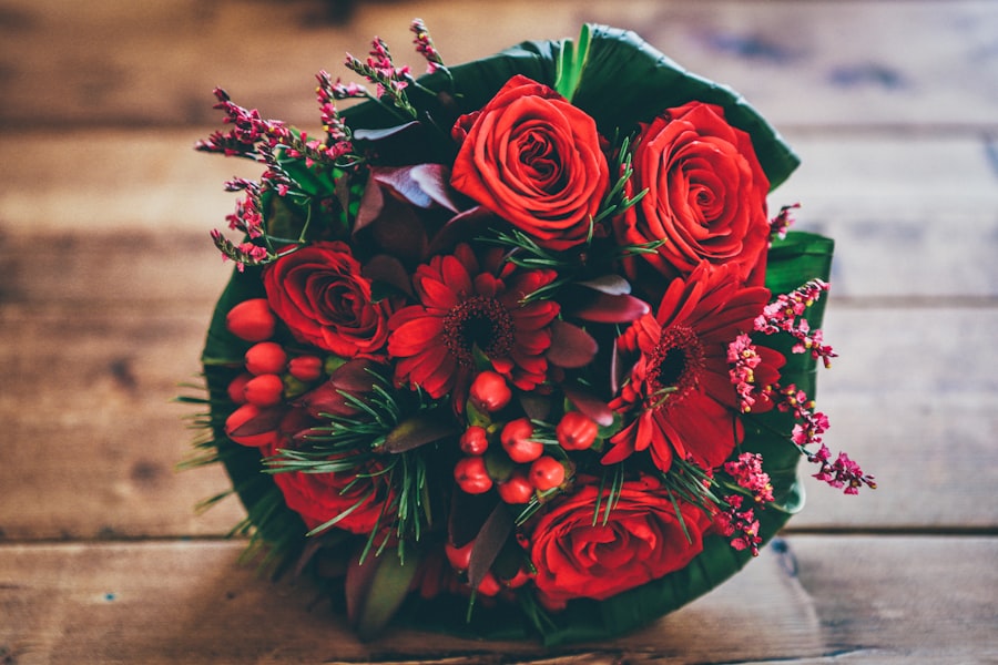 Flowers as a romantic anniversary gift