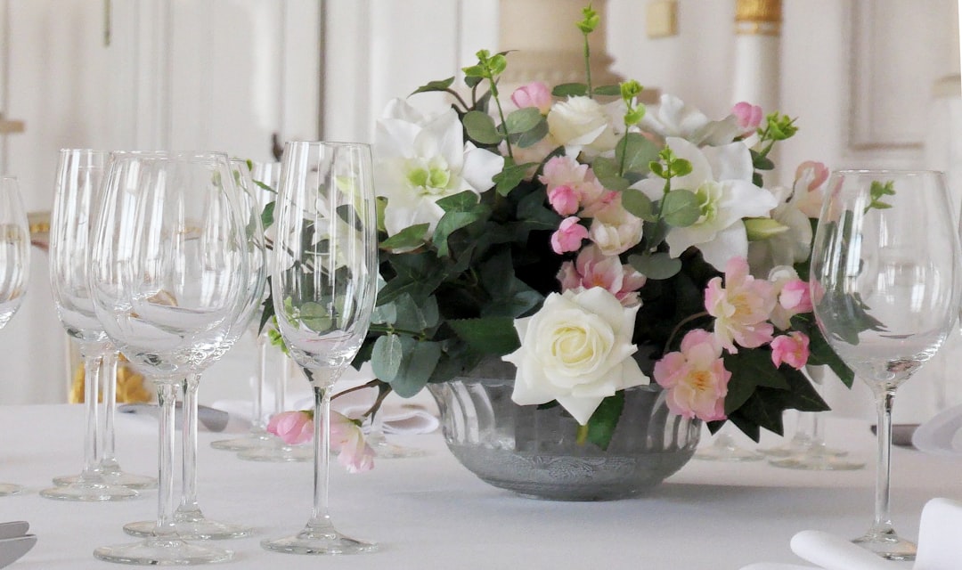 Anniversary decor with flowers in Barcelona
