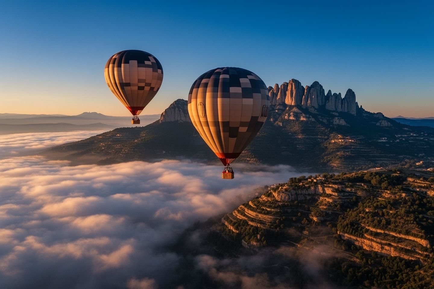 A balloon flight over Catalonia