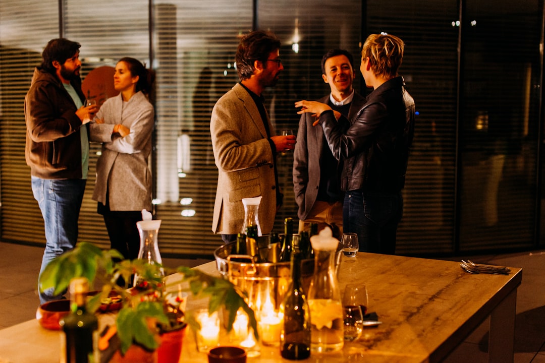 Corporate event in Barcelona — networking reception