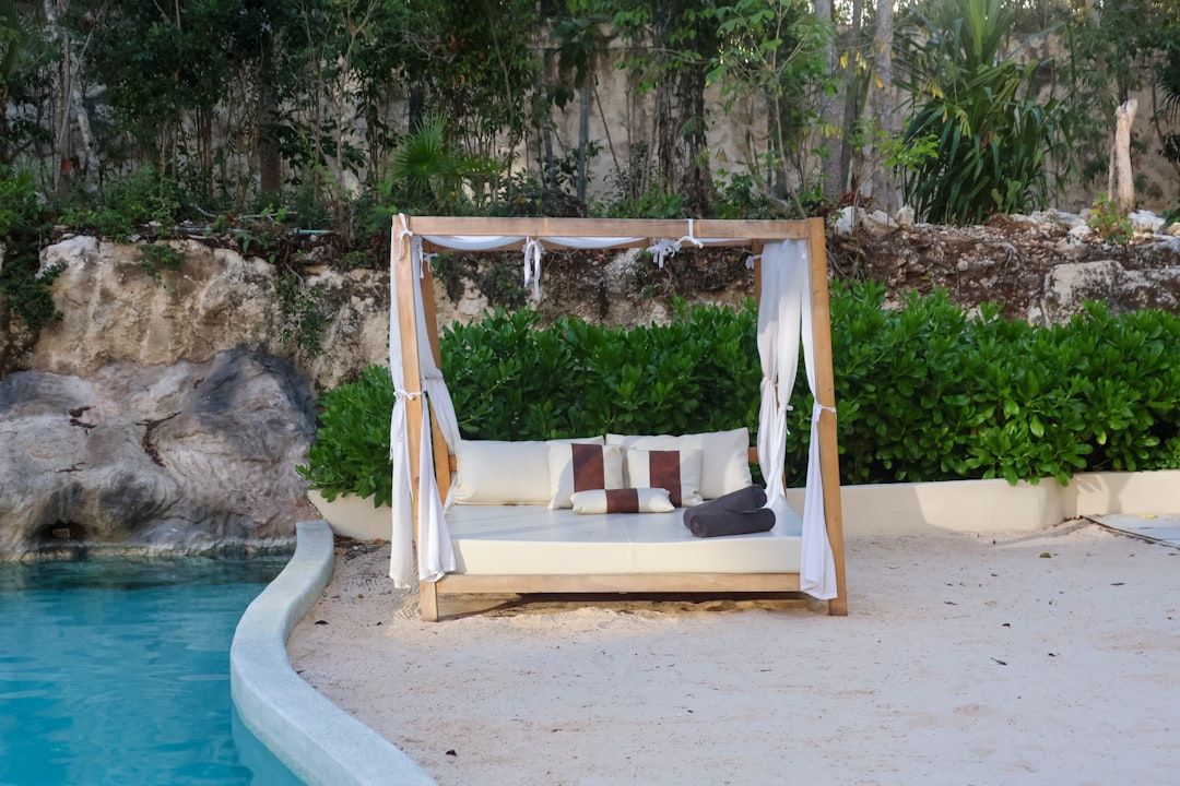Beach club with a pool for a stag do in Barcelona