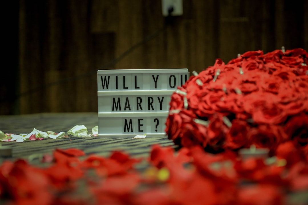 Styled corner for a marriage proposal in Barcelona