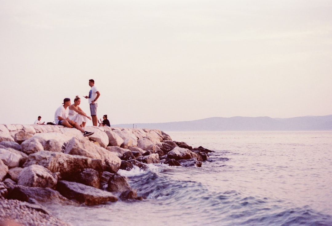 Beach wedding ceremony by the Mediterranean near Barcelona