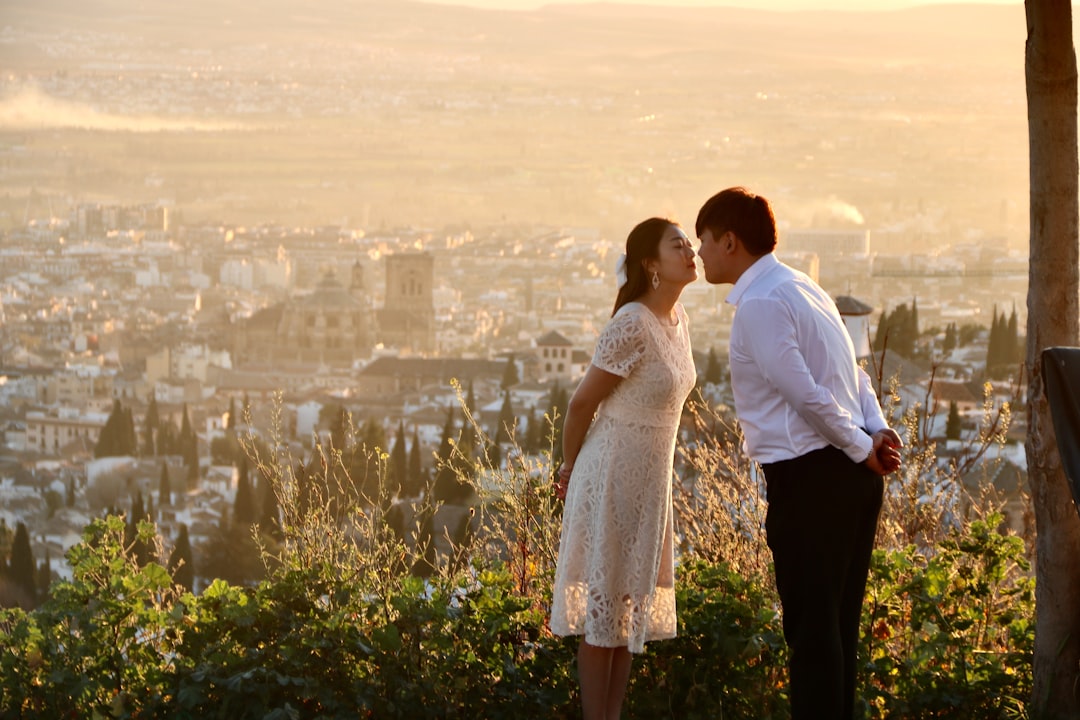Destination wedding couple marrying in Barcelona, Spain