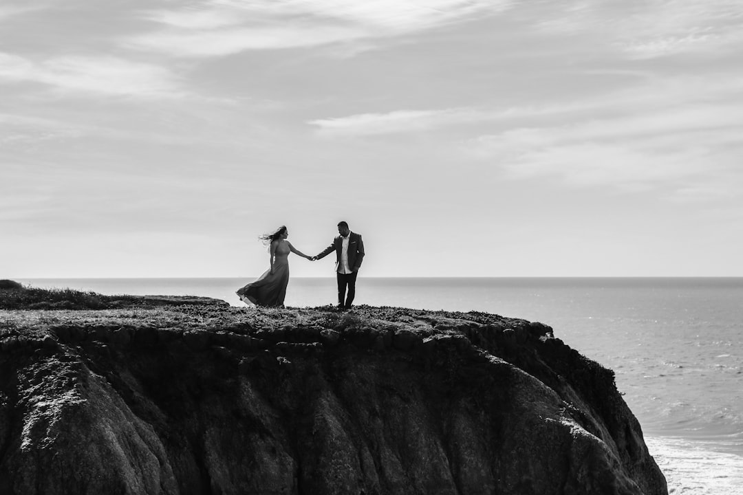 Intimate elopement ceremony for two on the Barcelona coast